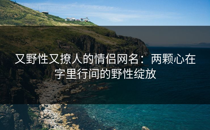 又野性又撩人的情侣网名：两颗心在字里行间的野性绽放